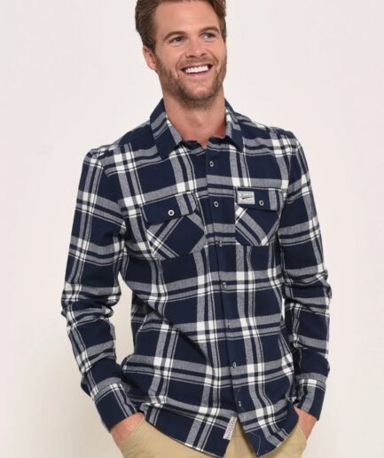 One Off Joblot of 8 Brakeburn Mens Flannel Checked Shirt - Size XS-S