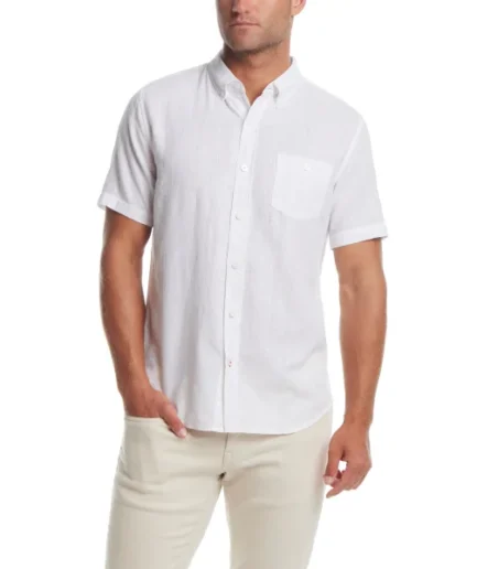 Weatherproof Vintage Men’s Short Sleeve Woven Shirt
