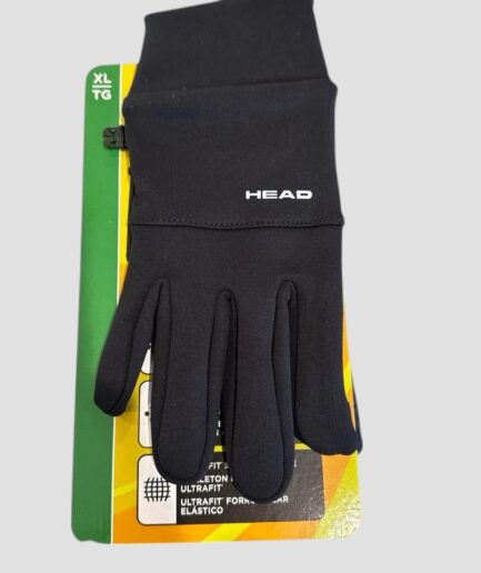 HEAD Men's XL Touchscreen Running Gloves Extra Large Black