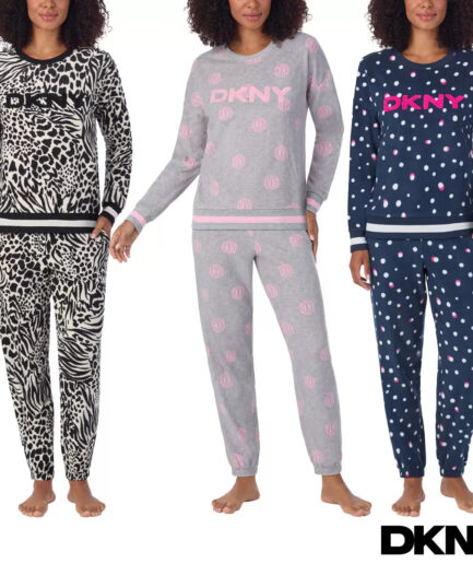 DKNY Ladies Fleece Lounge Set