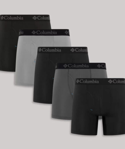 Columbia Men's Performance Stretch Boxer Briefs, 5 Pack