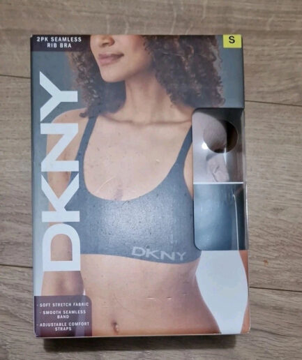 DKNY 2 Pack Small Seamless Rib Bra Set