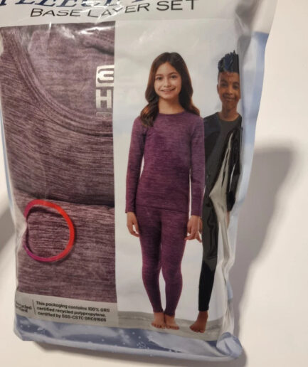 32 Degrees Heat Kids Fleece Lined Base Layer Set Size 6-7 Years