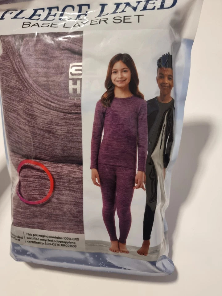 7832DegreesHeatKidsFleeceLinedBaseLayerSetSize6-7Years2