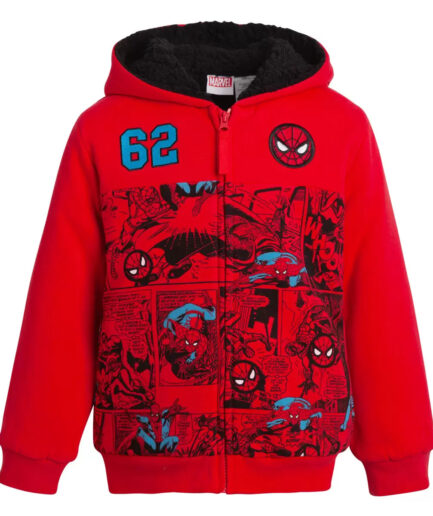 Character Kids Spiderman Plush Hoodie, 3 Years