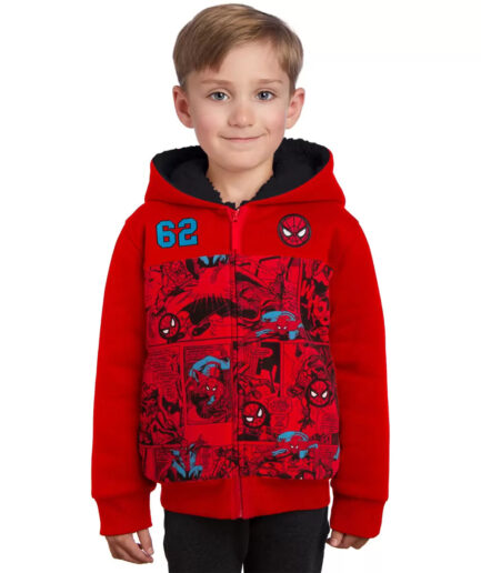 Character Kids Spiderman Plush Hoodie